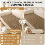 Smiry Couch Cover for Dogs, Non Slip Fuzzy Pet Sofa Arm Covers Washable | Sofa Slipcovers for Armrest & Backrest, Soft Thick Furniture Protector for Cats Dogs, Against Fur, Dirt (20"x24", 2 Pack)