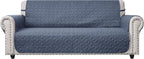 Ameritex Couch Sofa Slipcover 100% Waterproof Nonslip Quilted Furniture Protector Slipcover for Dogs, Children, Pets Sofa Slipcover Machine Washable (Blue, 68'')
