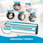 Pet Hair Remover for Laundry - Lint Roller for Pet Hair - Dog Hair Remover with Hair Base - Pet Fur Remover with Comfy Rubber Handle - Easy Clean Pet Hair Remover Roller for Couch