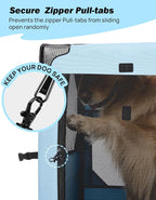 JOYTUTUS Collapsible Dog Crate, 38 Inch Portable Pet Crate for Car, Travel Dog Kennel Foldable Dog Crate for Large Dog 70lbs, Soft Cat Carrier Fit for Indoor & Outdoor/Trunk (Blue)
