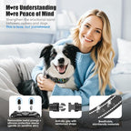 Smart AI Bark Collar for Large Medium Small Dogs, Anti Barking Device with 5 Training Modes, Exclusive Forced Bark-Stopping, Rechargeable IP67 Waterproof Bark Collar with 5 Sensitivity (Black)