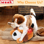 WEOK Heartbeat Puppy for Dogs-for Separation Anxiety Relief, Heartbeat Stuffed Animal Anxiety Calming Behavioral Aid Plush Toy for Dogs Cats Pets