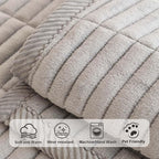 Velvet Washable Dog Couch Cover, Non-Slip Waterproof Pet Sofa Protector for Cushion Sectional, L-Shaped Sofa & Loveseat, Machine Washable(1PC/27.6"x27.6",Light Grey)