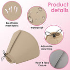 AOFITEE Soft Dog Cone, Adjustable Cones for Dogs After Surgery, Comfy Dog Cone Collar Alternative to Stop Licking, Elizabethan Recovery Collar for Large Dogs(Khaki,Large)