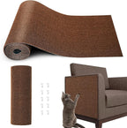 Cat Scratch Furniture Protector, 78.7"x15.8" Cat Scratch Pad for Couch | Trimmable Self-Adhesive DIY Sofa Wall Cats Tower Mat, Replacement Pads from Pet Claws, Dark Brown