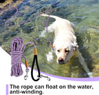lynxking Long Dog Leash Reflective 15ft 30ft 50ft Check Cord Training Lead Padded Handle Heavy Duty Rope for Puppy Small Medium Large Dogs (Light Purple, 50ft x 3/8inch)