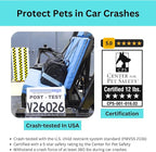 Airline Approved & Crash-Tested Expanable Cat Carrier | 2-in-1 Crash-Tested Small Dog Car Seat & Portable Pet Carrier | CPS Certified for Crash Protection & Safe Pet Travel