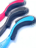 Cat Brush, Pink. Designed for Comfort, Created for Cats and Dogs. Ergonomic shape promotes stress free grooming. Great for long to short haired cats. Made in the USA