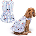Parisian Pet Flamingo Dog Dress - Summer Clothes for Large Dogs Girl - Stylish Pet Dress - Comfortable Sleeveless Dog Outfits - Lightweight and Breathable Puppy Clothes - Dresses for Dogs