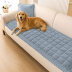 Smiry Couch Cover for Dogs, Non Slip Fuzzy Pet Sofa Covers Washable | Sofa Slipcovers for 2-3 Cushion Couch, Soft Thick Furniture Protector for Cats Dogs, Against Fur, Dirt, Scratch (27.6"x59")