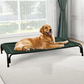 Czpalo Outdoor Elevated Dog Bed for Large Sized Dogs, No-Tool Assembly. | Raised design promotes airflow. Tool-free assembly, easy-to-clean mesh, portable, with anti-skid feet. Indoor/outdoor use.