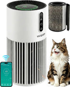Air Purifiers for Home Pets | Smart HEPA Pet Air Purifier for Bedroom, Smart WiFi 2200 Sq.Ft, Alexa Control, Washable Filter for Smoke Dust Odor