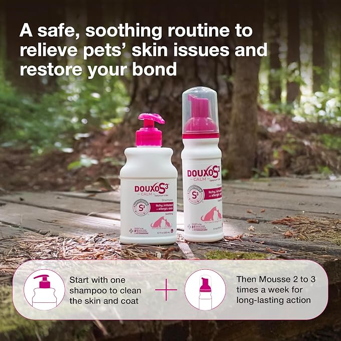Douxo S3 Calm Dog Shampoo for Itchy Skin Relief, Dog Shampoo for Allergies and Itching, Soothes Itchy, Irritated or Allergic Skin For Dogs and Cats, 16.9 fl oz | Dog Shampoo for Allergies and Itching, Soothes Itchy, Irritated or Allergic Skin For Dogs ...
