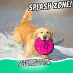 Hyper Pet Flippy Flopper Flying Disc Soft Dog Toy 9 Inch, Floats, 2 Pack | Safe on teeth for all breeds, stays on the water surface for pool and lake fetch games, colors may vary with every order