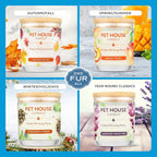 Pet House Candles, Clean Long-Lasting Pet Odor Candles for Home, Plant-Based, 60 Hour Burn Time - Lemon Cupcake, 9 oz