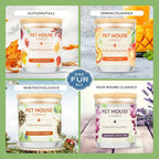 Pet House Candles, Natural Plant-Based, Long Lasting Candles for Pet Odor, 60 Hour Burn Time - Juicy Melon, 9 oz
