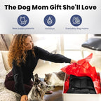 Rubyloo Puffer Dog Travel Bag for Dog Moms, Diaper Bag with Travel Bowls | 2 BPA-Free Collapsible Bowls, 2 Pet Food Containers, 9 Pockets, Everyday Puffer Bag Works With or Without Your Dog, Black