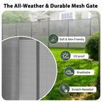 200" Extra Long Baby Gate Retractable Dog Gate for Outdoor/Indoor | 16ft Retractable Baby Gate Extra Wide Garage Gate, 48" Extra Tall Dog Gate Outdoor Retractable Driveway Fence Barrier, Gray