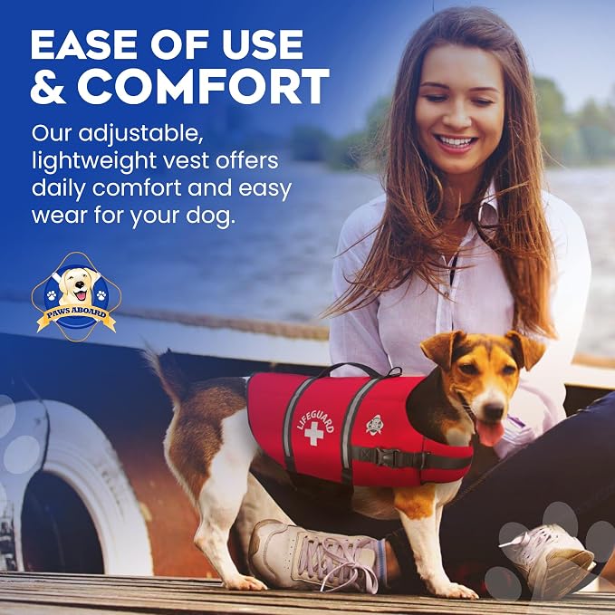 Doggy Lifejacket Neoprene Red Small