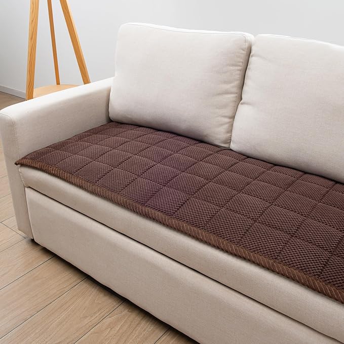 Pet Couch Covers,Couch Cover for Dogs Washable,Anti Slip Dog Sofa Covers Couch Protector Sofa Mat,Seat Cover,Dog Mat,Pet Pad for Furniture 1 Piece (Brown, 21''x70''/Rectangular)