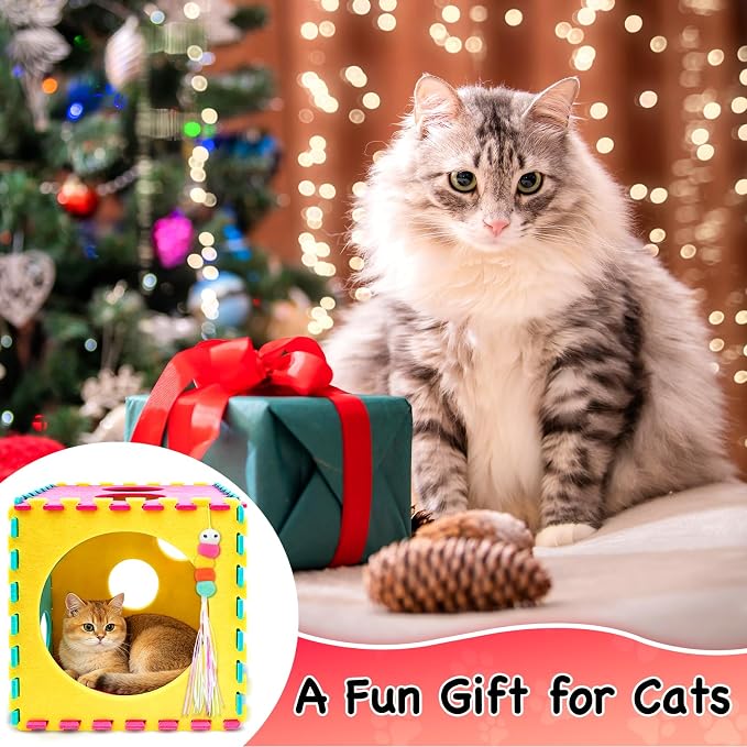 39 Pcs Cat Toys for Indoor Cats, Interactive Fun | Kitten Feather Wand, Catnip Toys, Chew Rope, Springs and Balls, Boredom Relief, Safe and Durable, for All Breeds