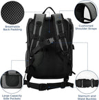 Apollo Walker Pet Carrier Backpack for Large/Small Cats and Dogs, Puppies, Safety Features and Cushion Back Support for Travel, Hiking, Outdoor Use (Gray-Expandable)
