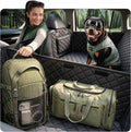 Rorhxia 3-in-1 Dog Car Seat Cover for Back Seat with Road Trip & Daily Mode | 3 Modes for Full Pet / Storage / Passenger, 500 lbs Hard Bottom Supports, 45% More Space, 100% Waterproof, 7-Layer Protection