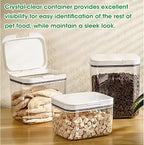 TBMax 2 Pack Large Dog Treat Container Bins 2 Qt + 3 Qt with One-Press Flip-up Lid, Airtight Pet Dog Cat Treat Jar for Countertop, Pet Biscuit Canister Cookie Holder