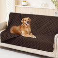Smiry Waterproof Reversible Pet Couch Covers for Dogs | Pet Friendly, Soft Fabric, Washable Sofa Furniture Protector for Dogs Cat Kids, Checkered (52"x82", Chocolate/Chocolate)