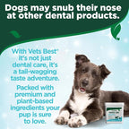 Vet's Best Dental Care Finger Wipes (2 Pack) for Dogs & Cats - 50ct | Reduces Plaque & Freshens Breath - Teeth Cleaning Finger Wipes