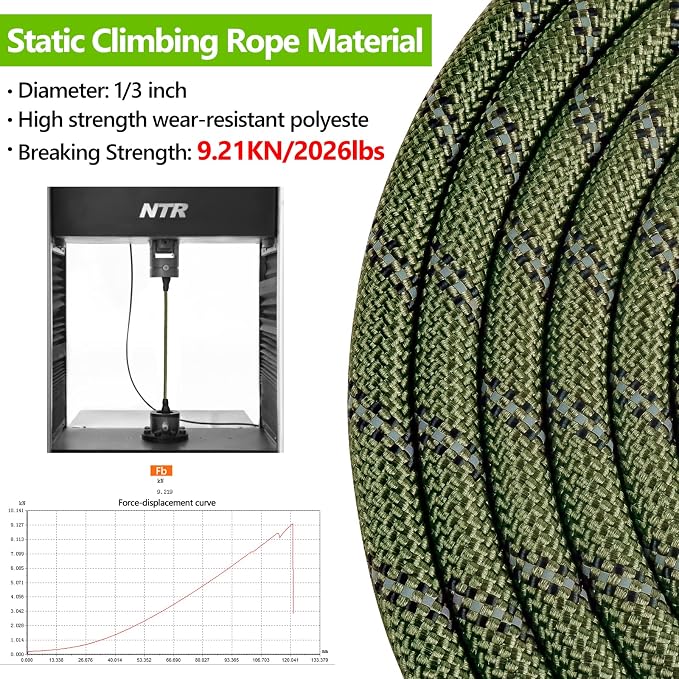 NTR 6FT Heavy Duty Olive Rope Dog Leash with Swivel Lockable Hook and Comfortable Padded Handle for Small to Large Dogs - Training, Playing, Camping, or Backyard