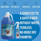 Bio-Groom Waterless Dog Shampoo - Tearless, No-Rinse, Dog Bathing Supplies, Puppy Wash, Cat & Dog Grooming Supplies, Cruelty-Free, Made in USA, Dry Shampoo Spray, Dog Products - 8 fl oz 1-Pack | Dog Bathing Supplies, Puppy Wash, Cat & Grooming Supplies...