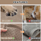 Couch Cover for 2 Cushion Sofa, Washable Cat Scratch Proof Sofa Covers Love Seat L Shape Soft Sectional Sofa Slipcover Furniture Protector for Dogs Pets Kids, 71" x 118", Khaki
