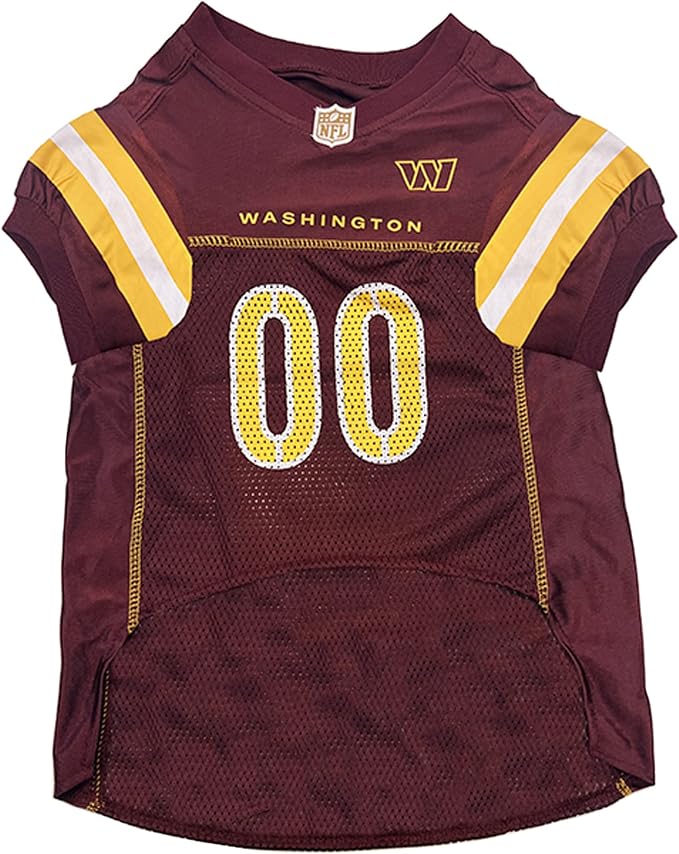 Pets First NFL NFC East Mesh Jersey for Dogs Large Washington Commanders