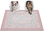 Glittme Cat Litter Mat, 33"x22" Non-Slip Washable Trapping Mat for Cats | Litter Trapping Mat With Thick PVC Coil To Catch Scatter, Soft On Paws And Waterproof Bottom To Protect Floors