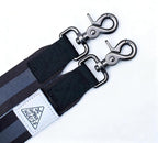 Hands Free Dog Leash, Heavy Duty with Waist Belt & Storage Pouch, Strong Pull Control, Two Handles Bungee for Running & Walking, Big & Medium Dogs, Black