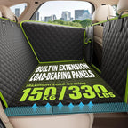 Pecute Back Seat Extender for Dogs 56.29 * 28.74 in, Car Window Fixing for Maximum Car Protection, Leather Fabric Dog Car Seat Cover for Back Seat, Waterproof, Scratch-Resistant, Support to 330 lbs