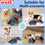 WEOK Puppy Heartbeat Toy for Separation Anxiety Relief, Heartbeat Stuffed Animal Anxiety Calming Behavioral Aid Plush Toy for Dogs Cats Pets