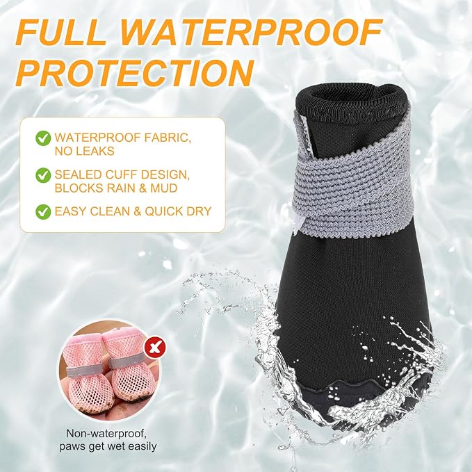 BEAUTYZOO Dog Shoes Small Size Dogs,Breathable Summer Dog Booties & Paw Protectors for Hot Pavement,Anti-Slip Sole Puppy Dog Boots for Hardwood Floors, Outdoor Walking Running,Maltese Yorkie Chihuahua