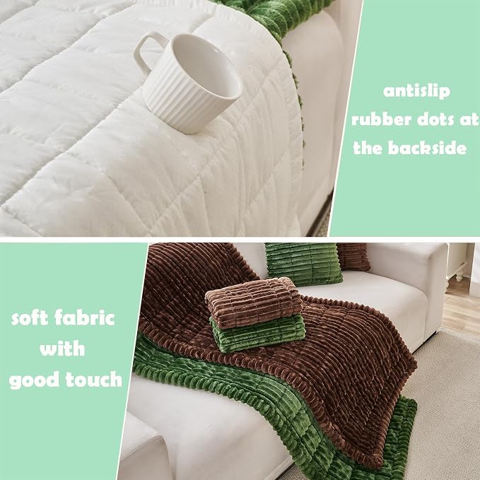 ZQFFB Couch Cover for Dogs Washable Non-Slip Pet Friendly Sofa Protector | Multiple Sizes Dog Blanket Fit Sectional Sofas & Loveseats, Prevents Pet Hair, Scratches & Stains