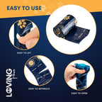 LOVING Paws Heavy Duty Dog Poop Bags Rolls (140 Count) – Extra Thick 9"x13" Leak-Proof Dog Waste Bags with Dispenser & Leash Clip – Unscented, Easy-Tear Refill Bags for All Breeds