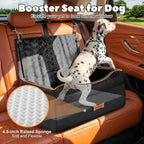 VavoPaw Medium Dog Car Seat Under 50Lbs or 2 Small Dogs Under 25Lbs