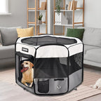 JESPET Pet Dog Playpens 36", 45" & 61" Portable Soft Dog Exercise Pen Kennel with Carry Bag for Puppy Cats Kittens Rabbits, Indoor/Outdoor Use