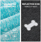 KYEESE 2 Pack Dog Shirts Quick Dry Soft Stretchy Sun Protection Pet T-Shirts with Reflective Label Tank Top Sleeveless Vest Dog Clothes for Small Medium Dogs, X-Large, Grey+Blue