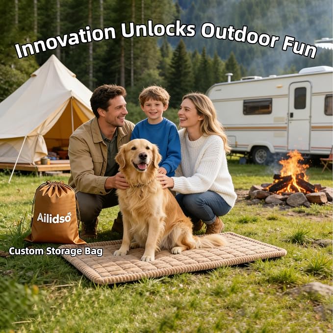 Dog Car Seat Cover, Pet Couch Covers for Car and Sofa,Non-Slip Backseat Pet Bed Mat, Machine Washable, Soft Plush Travel Seat Protector with Storage Bag (Brown,23.6''×70'')