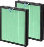 Vital 200S-P Toxin Replacement Filter for LEVOIT Vital 200S Air Purifier | 3-in-1 Filtration with Activated Carbon Vital 200S Filter, Vital 200S-RF-TX(LRF-V201-GUS) for Toxin, Dust, Smoke,2 Pack,Green