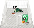 FXW Homeplus Indoor Dog Playpen with Washable Pee Pad, 32" H, 8 Panels | Calm Indoor Play Area, Super Absorbent Pad for Easy Cleanup, for Small & Medium Dogs, Patented