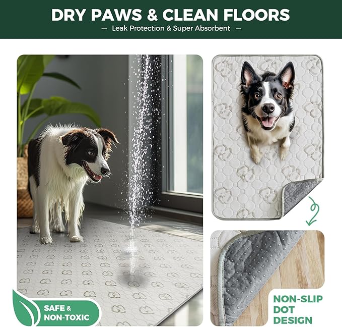 FXW Homeplus Indoor Dog Playpen with Washable Pee Pad, 24" H, 8 Panels | Calm Indoor Play Area, Super Absorbent Pad for Easy Cleanup, for Puppies & Small Dogs, Patented