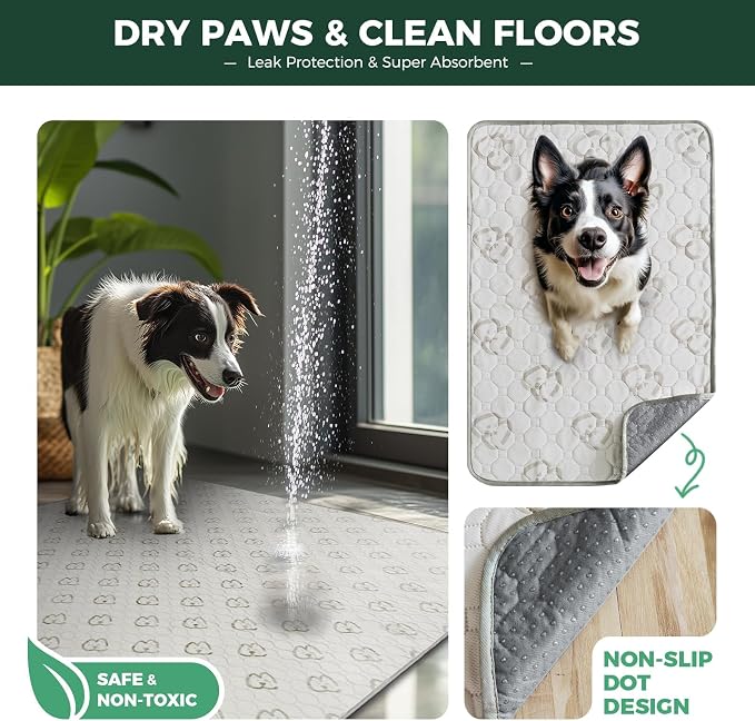 FXW Homeplus Indoor Dog Playpen with Washable Pee Pad, 24" H, 8 Panels | Calm Indoor Play Area, Super Absorbent Pad for Easy Cleanup, for Puppies & Small Dogs, Patented