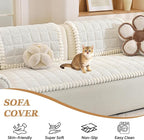 Plush Couch Cover for Dogs – Non Slip Pet Sofa Protector, Ultra Soft Washable Couch Cover for Pets, Anti-Slip Backing Furniture Protector for Cats & Dogs, Fits Standard & L-Shape Sofas (Only 1PC)